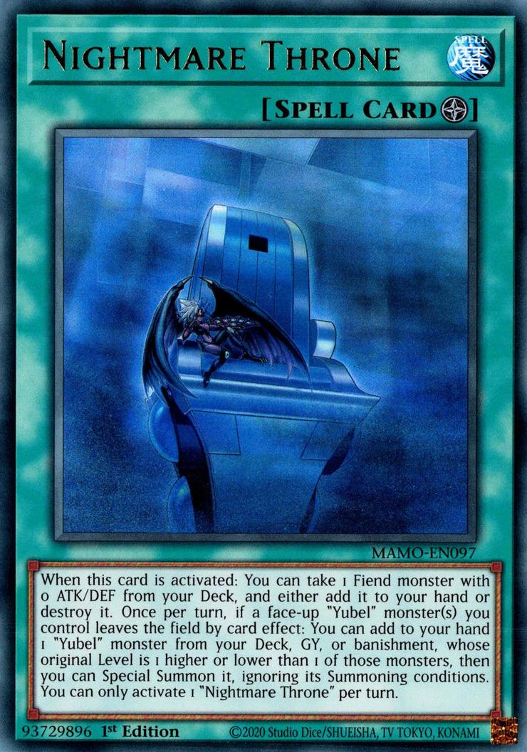 Nightmare Throne - MAMO-EN097 - Ultra Rare - 1st Edition