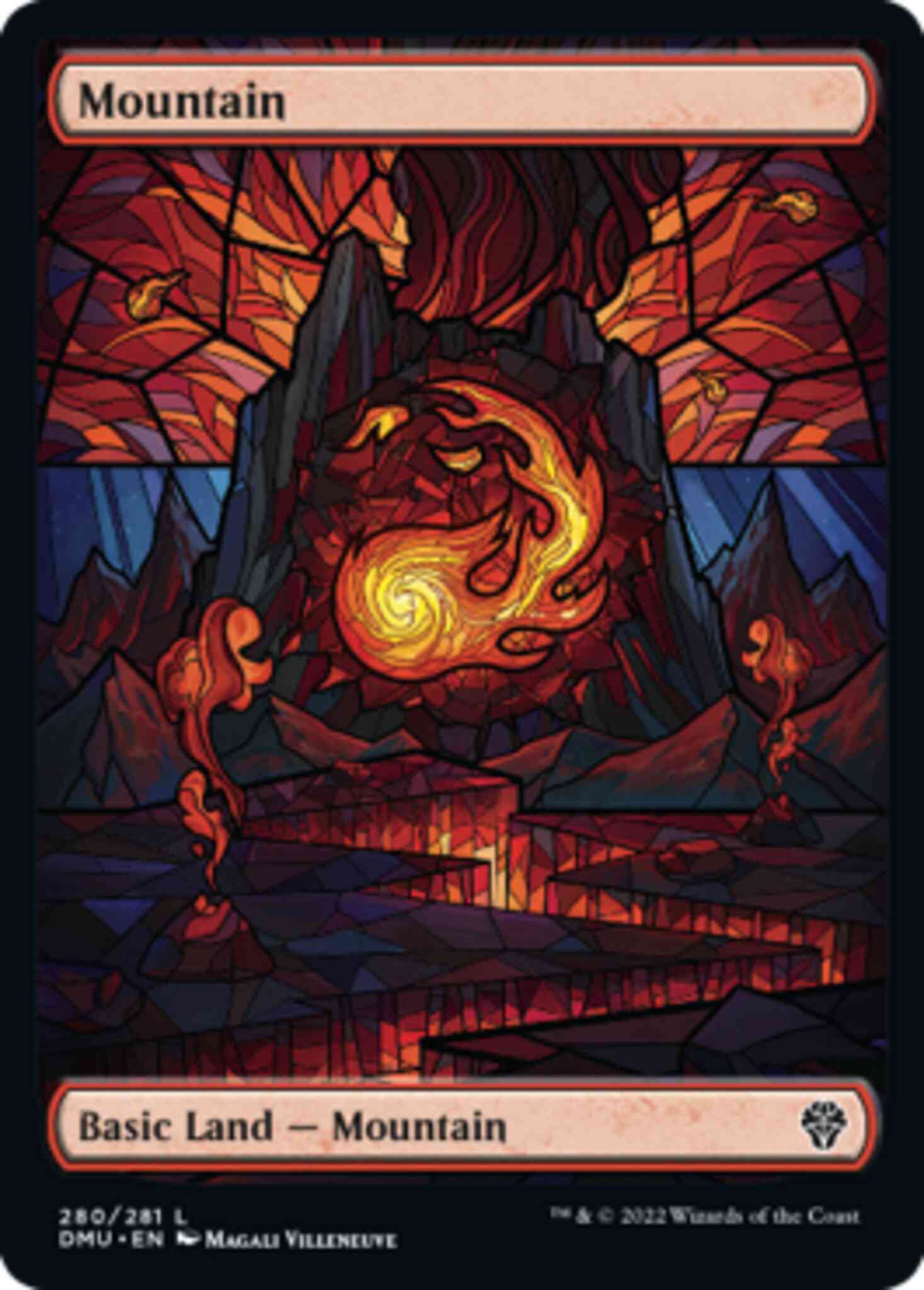 Mountain [280] [Full Art] [Stained Glass Showcase] [Dominaria