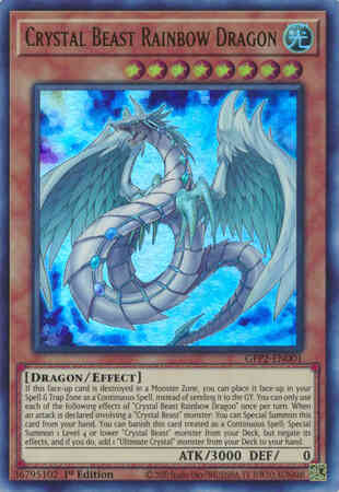 yugioh rainbow dragon deck Crystal Beast Rainbow Dragon - GFP2-EN001 - Ultra Rare