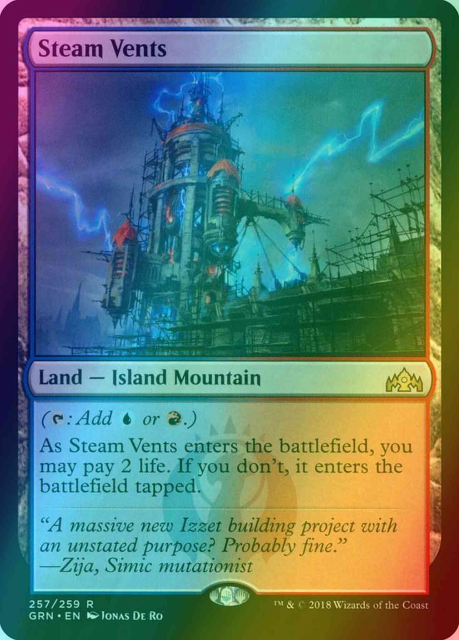 Full Art Magic: The Gathering STEAM VENTS Card