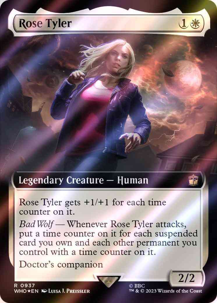 Rose Tyler [937] [Extended Art] [Universes Beyond: Doctor Who] [Surge Foil]  – Face to Face Games