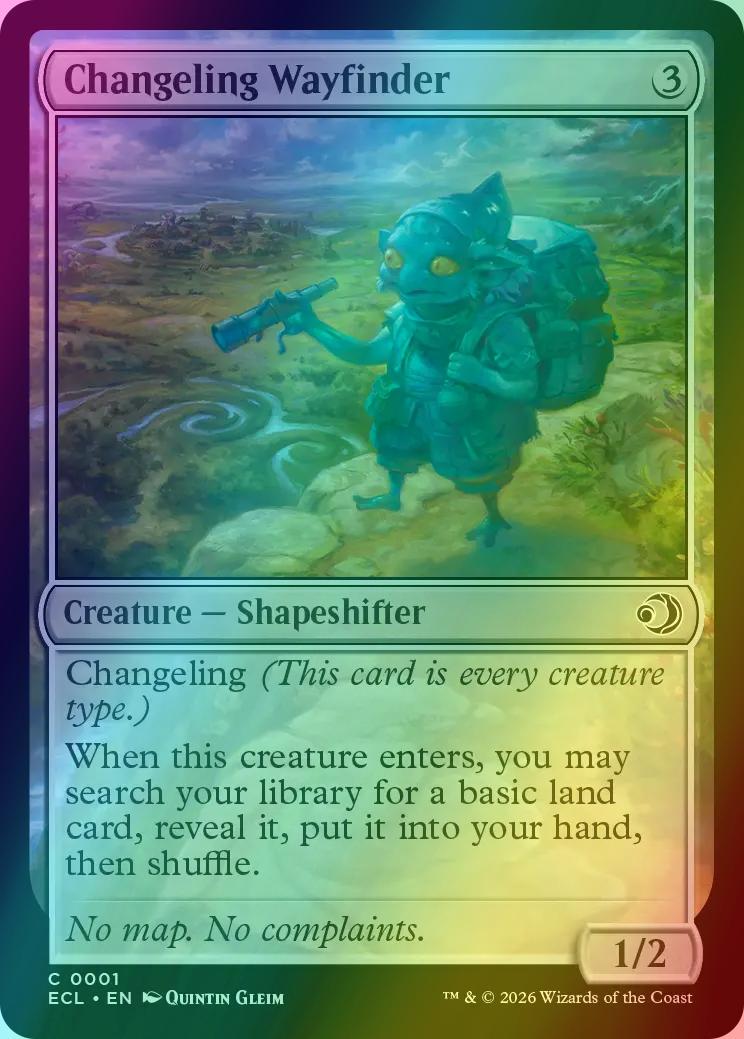 mtg cards with changeling Changeling Wayfinder [1] [Lorwyn Eclipsed] [Foil] – Face to Face Games