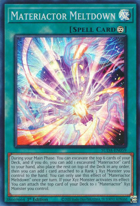 Materiactor Meltdown - SUDA-EN059 - Super Rare - 1st Edition