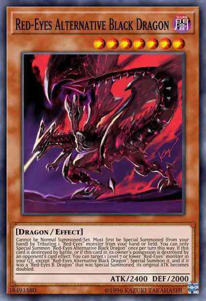 Red-Eyes Alternative Black Dragon - TN19-EN005 - Prismatic Secret Rare - Limited