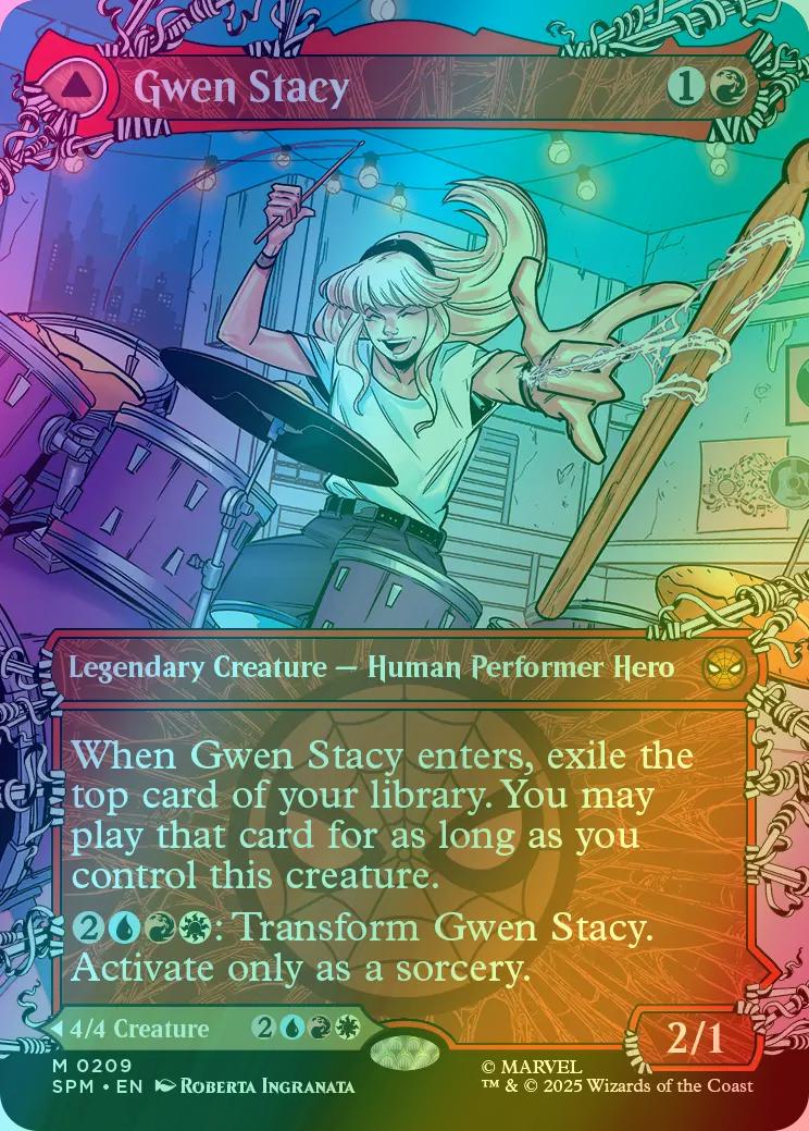 spider gwen mtg card Gwen Stacy MTG - Magic: The Gathering | Marvel's Spider-Man #209a (English)
