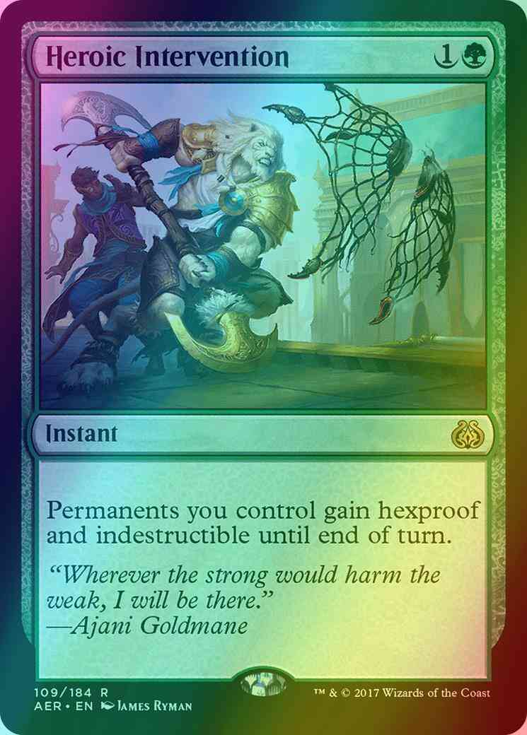 Heroic Intervention [109] [Aether Revolt] [Foil] – Face to Face Games