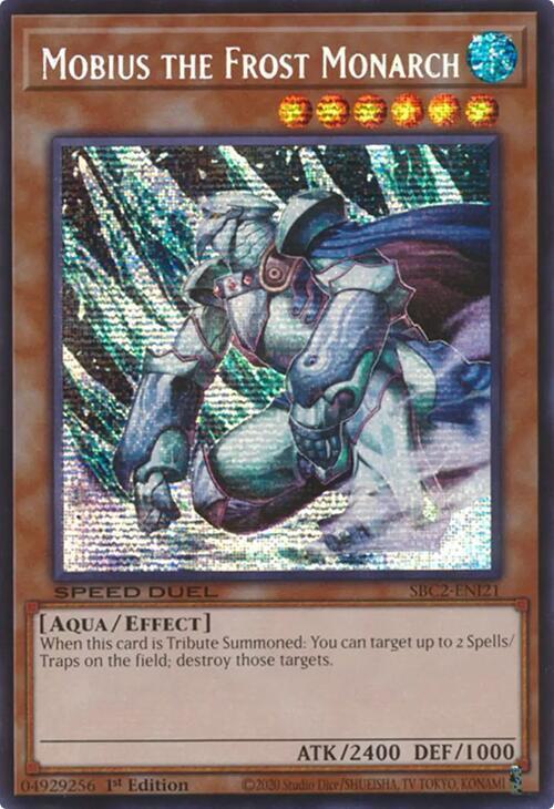 Mobius the Frost Monarch - SBC2-ENI21 - Prismatic Secret Rare - 1st Edition