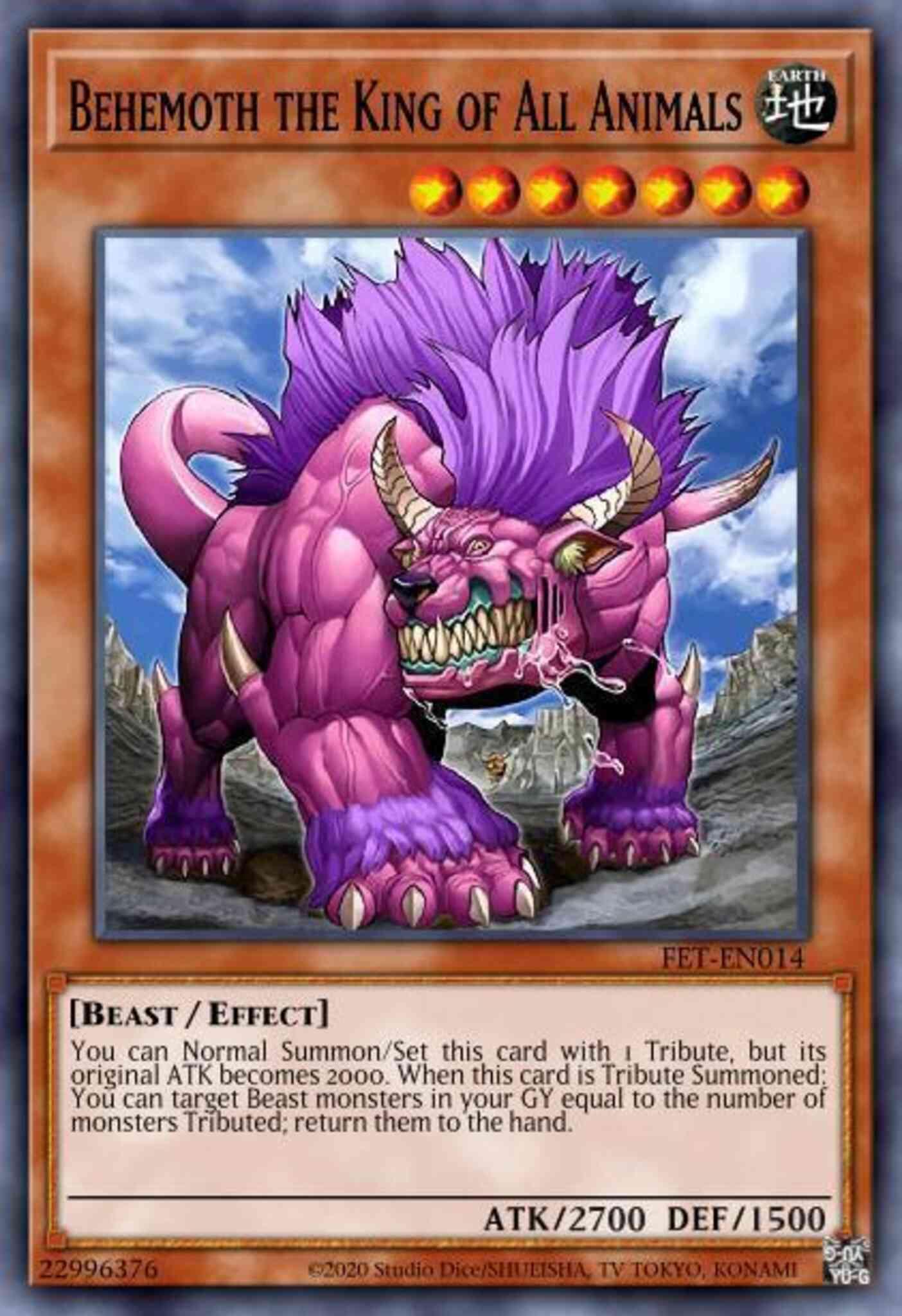 Behemoth the King of All Animals - DR3-EN134 - Super Rare - Unlimited