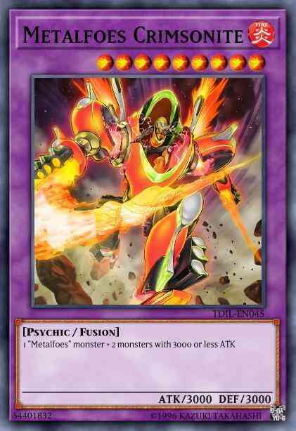 Metalfoes Crimsonite - TDIL-EN045 - Rare - 1st Edition