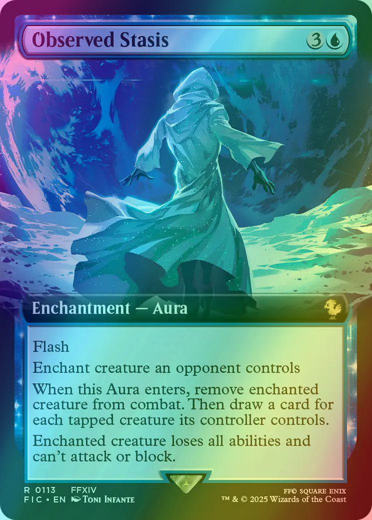 Observed Stasis [113] [Extended Art] [FINAL FANTASY: Commander] [Foil] –  Face to Face Games