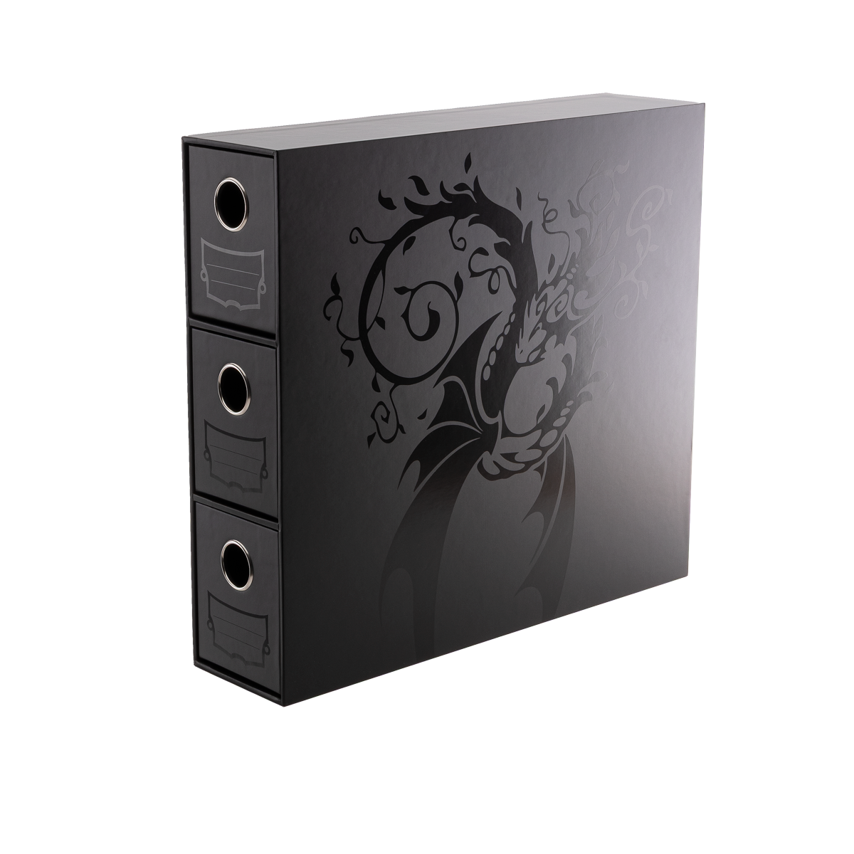 Dragon Shield Fortress Card Drawers - Vertical 3 Row - 1710+ - Black