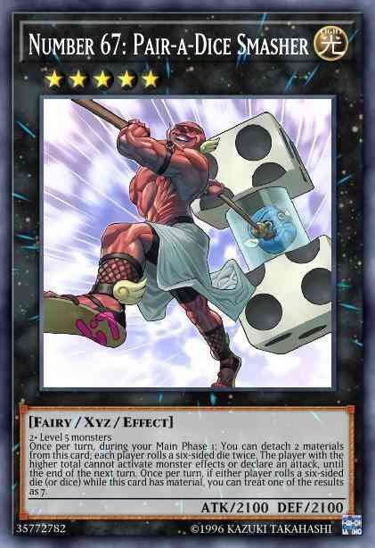 Number 67: Pair-a-Dice Smasher - BLRR-EN031 - Secret Rare - 1st Edition Face to Face Games Number 67: Pair-a-Dice Smasher - BLRR-EN031 - Secret Rare - 1st Edition Face to Face Games