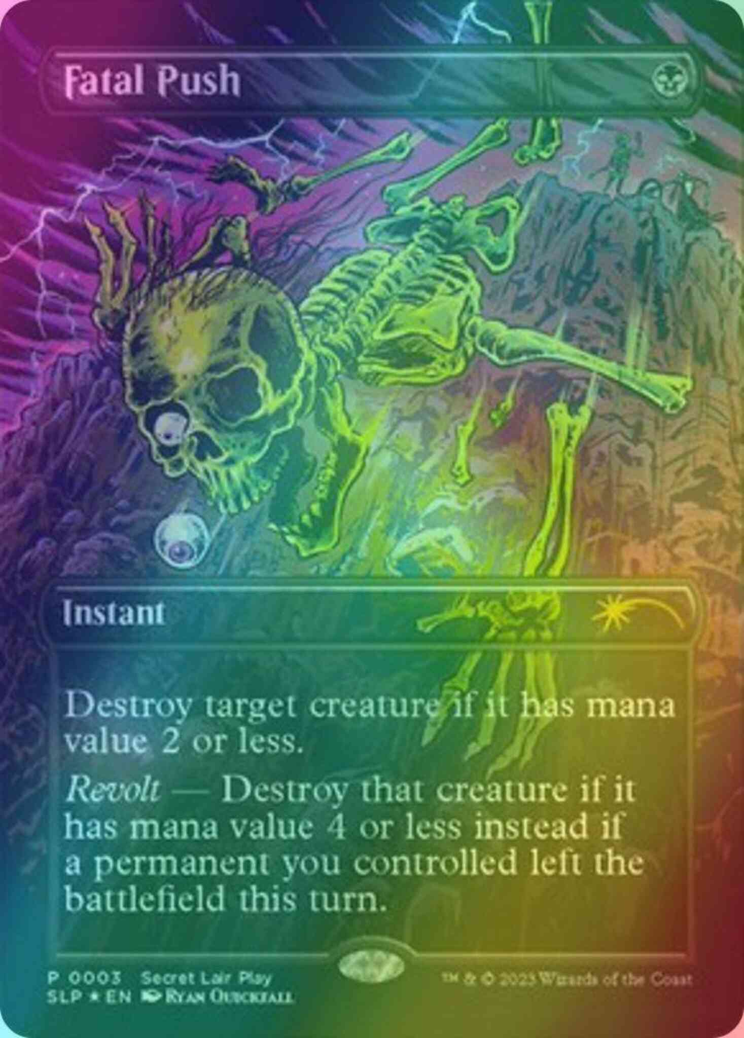 Fatal Push [0003] [Borderless] [Secret Lair Showdown] [Foil] – Face to Face  Games