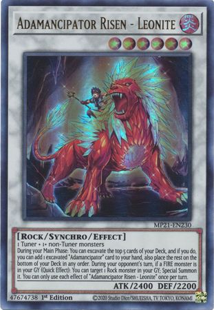 Adamancipator Risen - Leonite - MP21-EN230 - Ultra Rare