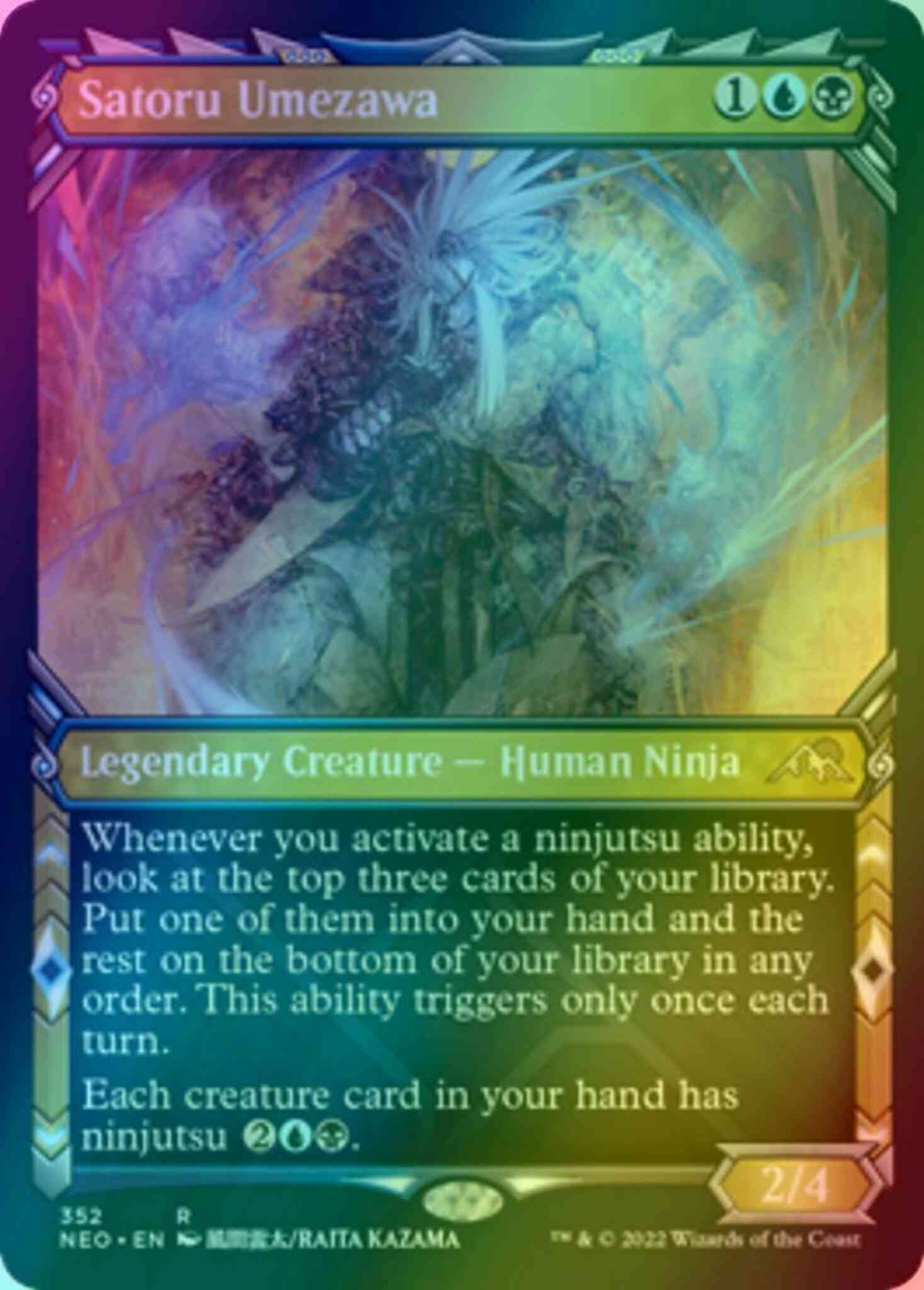Satoru Umezawa [352] [Ninja Showcase] [Kamigawa: Neon Dynasty] [Foil] –  Face to Face Games