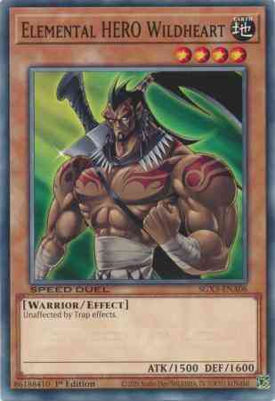 Elemental HERO Wildheart - SGX3-ENA06 - Common - 1st Edition