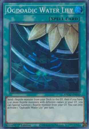 Ogdoadic Water Lily - ANGU-EN010 - Super Rare - 1st Edition