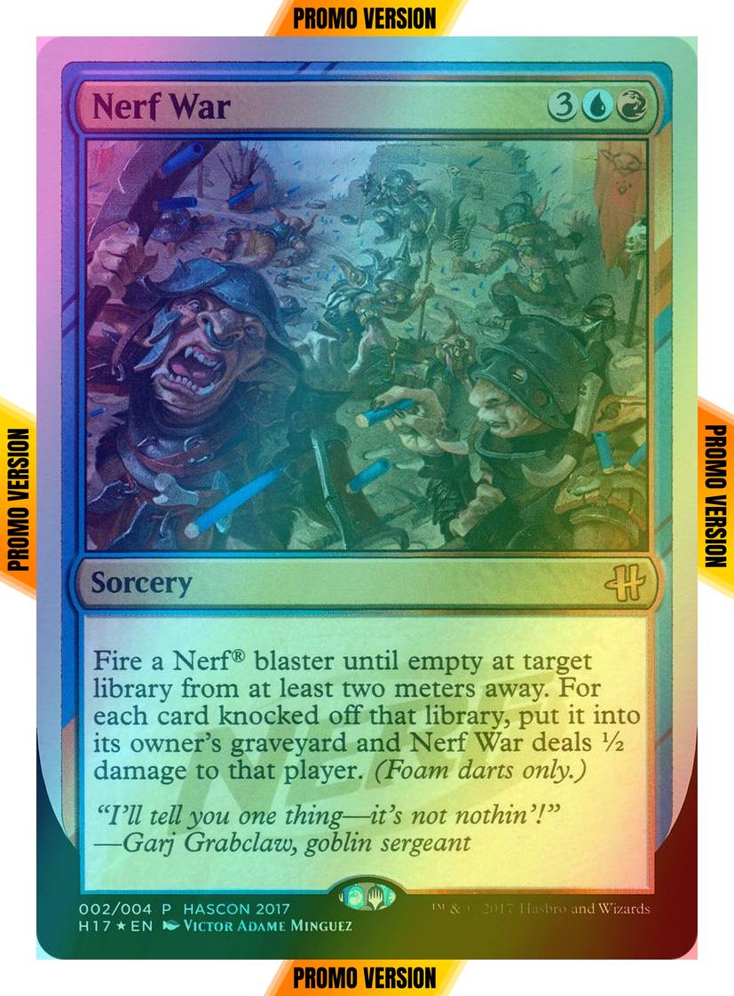 nerf war mtg card Nerf War (foil)