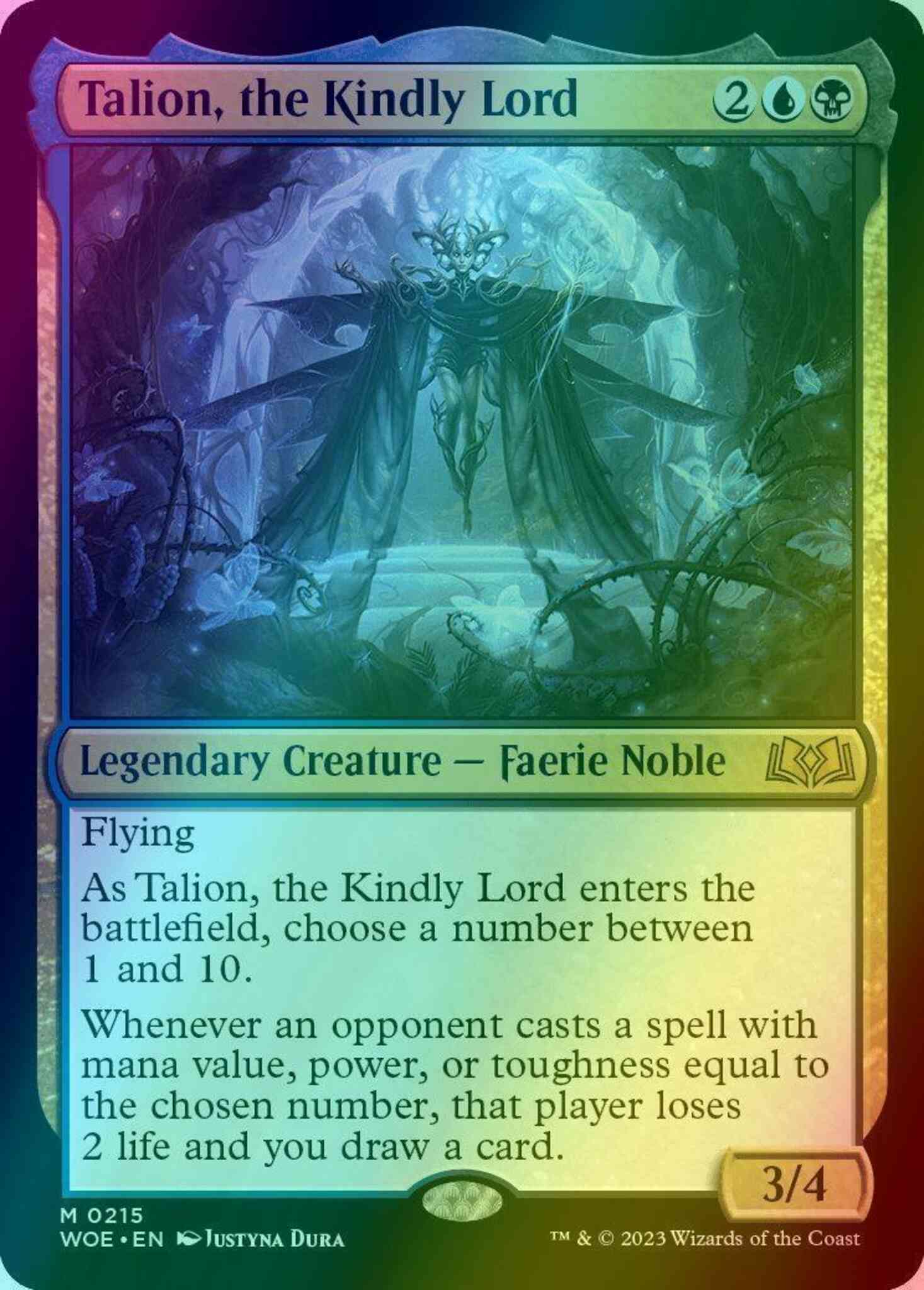 carrying on his will one piece tcg card list Talion, the Kindly Lord [215] [Wilds of Eldraine] [Foil] – Face to Face Games Dark Steel Enjoy gorgeous full art Commander Precon Exclusive cards Type:Upgrade Bundle Only (Does not come with Family Matters Deck)