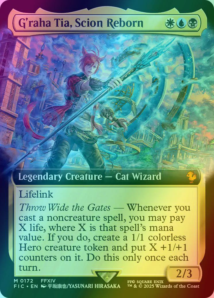 G'raha Tia, Scion Reborn [172] [Extended Art] [FINAL FANTASY: Commander]  [Foil] – Face to Face Games