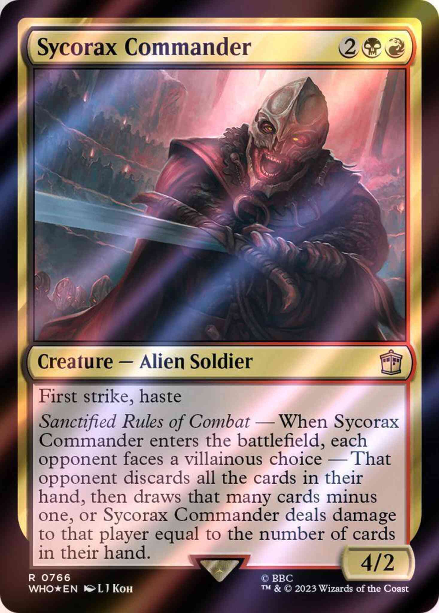Sycorax Commander [766] [Universes Beyond: Doctor Who] [Surge Foil] – Face  to Face Games