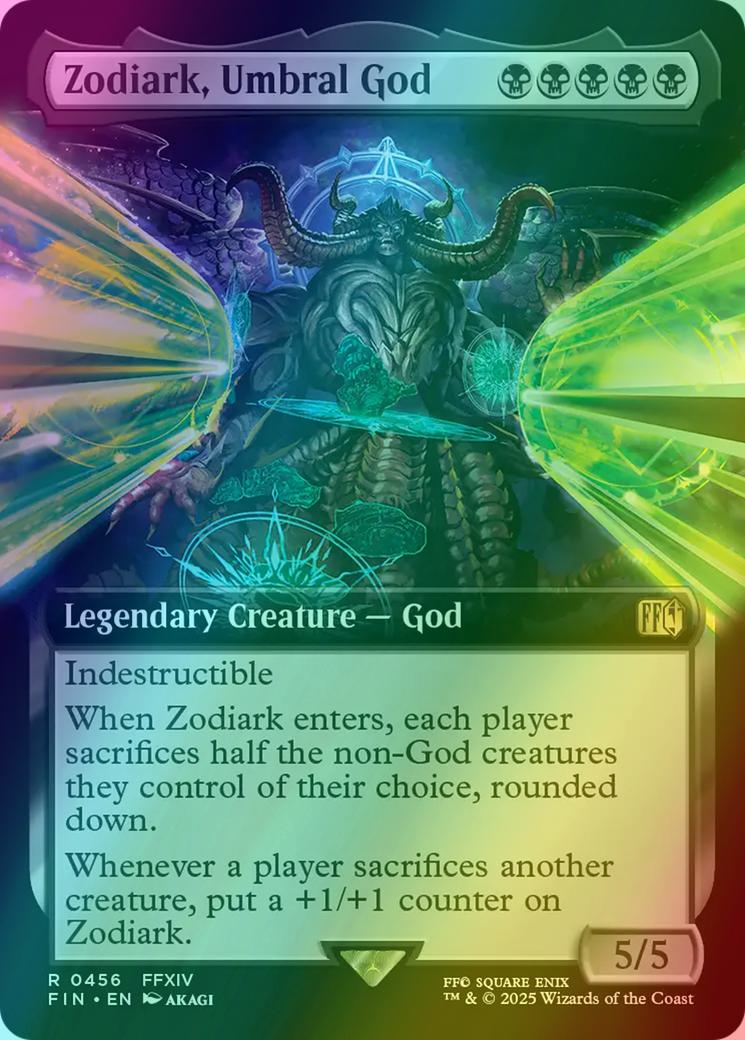 zodiark final fantasy mtg Zodiark, Umbral God (#336) (foil) (borderless) God creatures they control of their choice Zodiark card from Magic the
