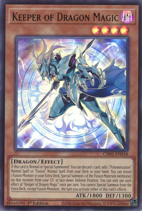 Keeper of Dragon Magic - CH01-EN018 - Ultra Rare - 1st Edition