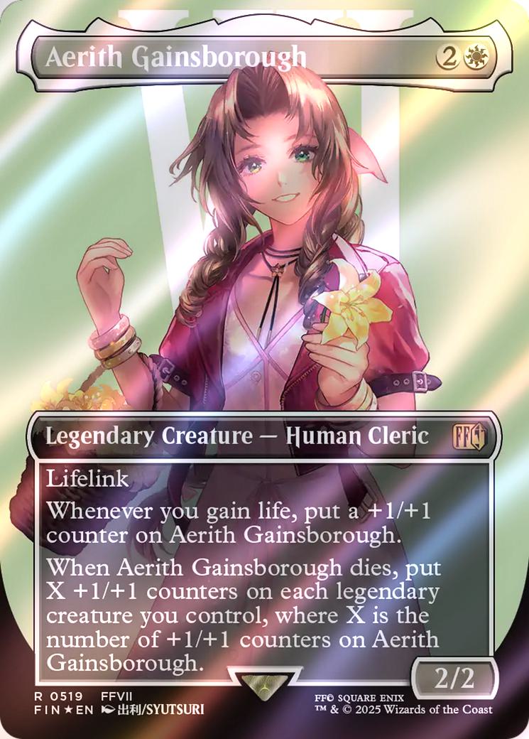 Magic: The Gathering X Final Fantasy Premium Art Card - Aerith Gainsborough Magic: The Gathering X Final Fantasy Premium Art Card - Aerith Gainsborough