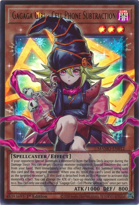 Gagaga Girl - Cell Phone Subtraction - Extended Art - MAMO-EN012 - Ultra Rare - 1st Edition