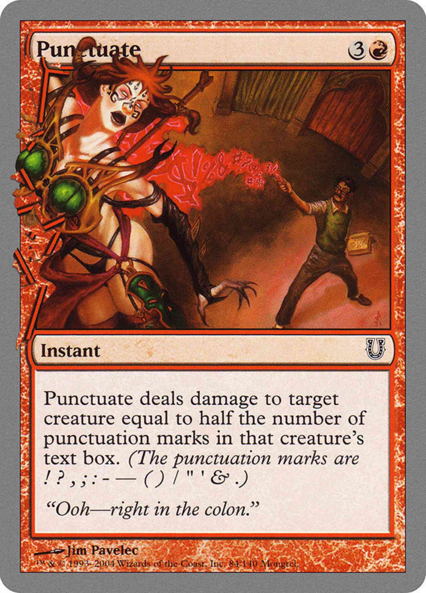 face to face Punctuate [84] [Unhinged] [Non-Foil] – Face to Face Games