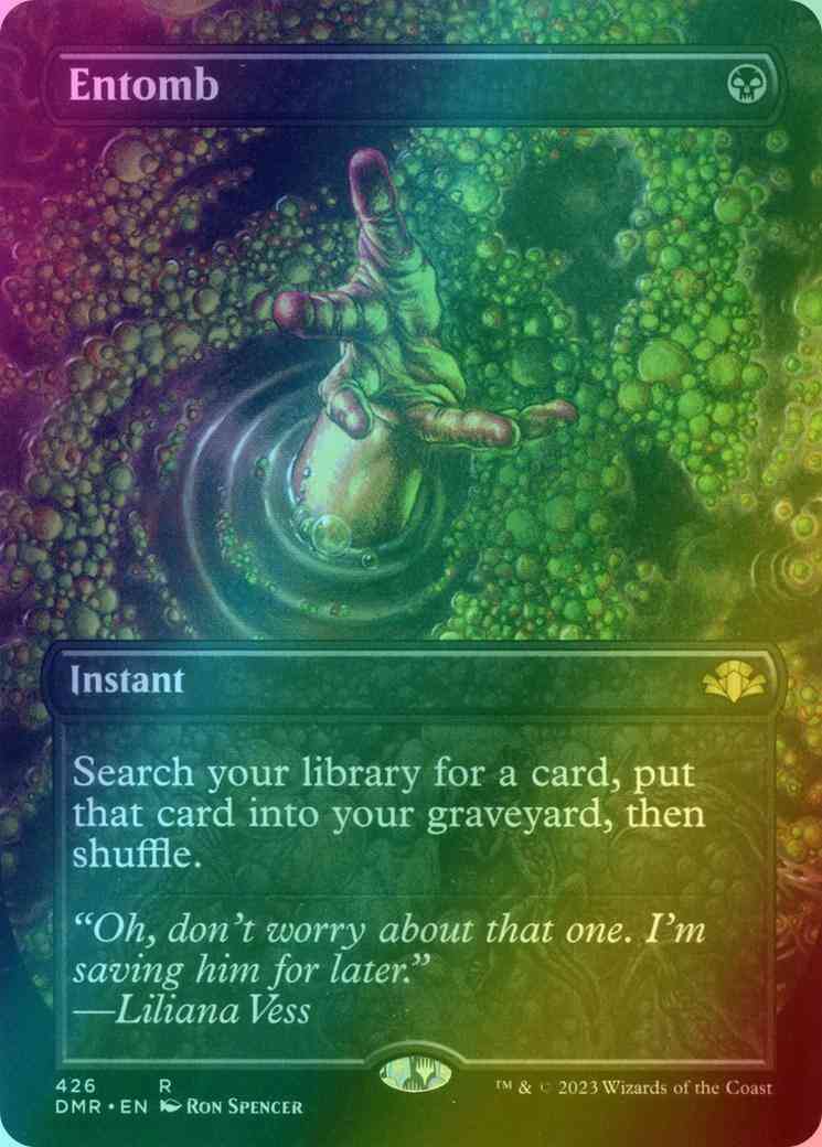 Entomb [426] [Borderless] [Dominaria Remastered] [Foil] – Face to Face Games