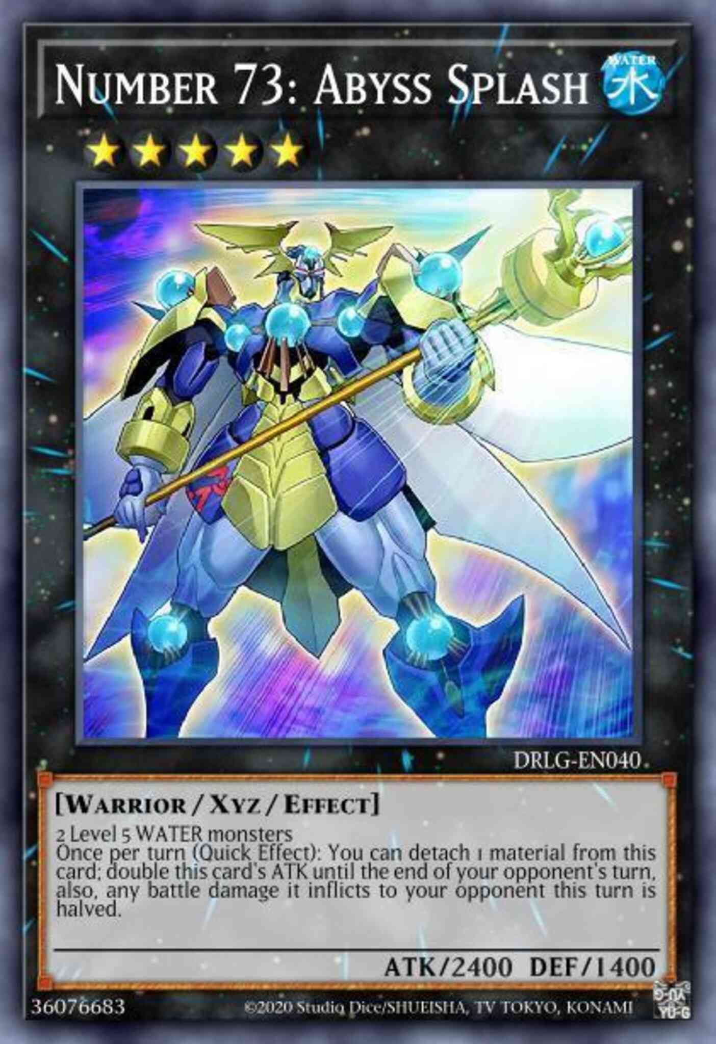 Number 73: Abyss Splash - DRLG-EN040 - Super Rare - 1st Edition