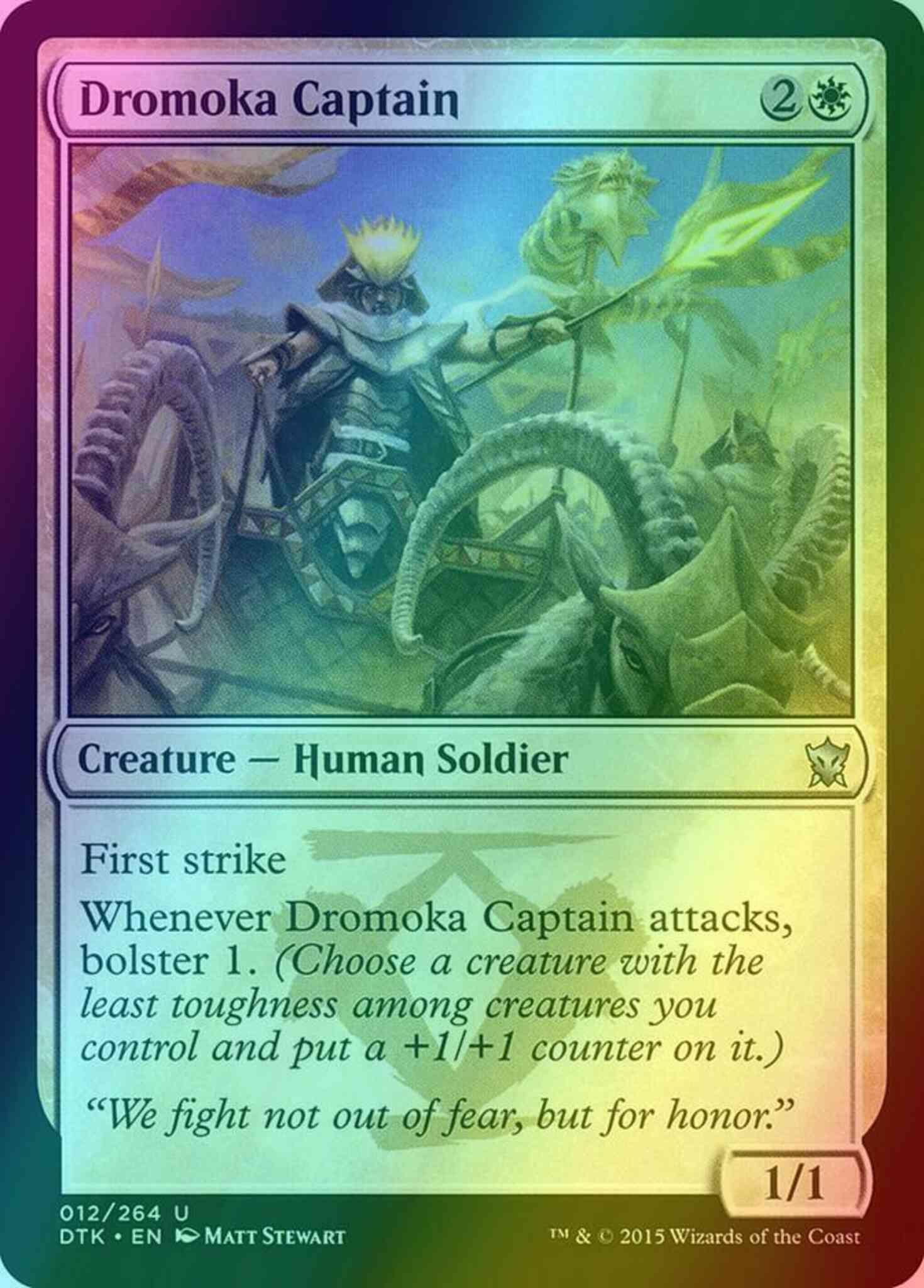 Dromoka Captain [12] [Dragons Of Tarkir] [Foil] – Face to Face Games