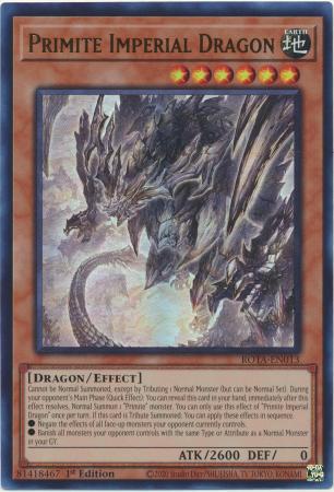 Primite Imperial Dragon - ROTA-EN013 - Ultra Rare - 1st Edition