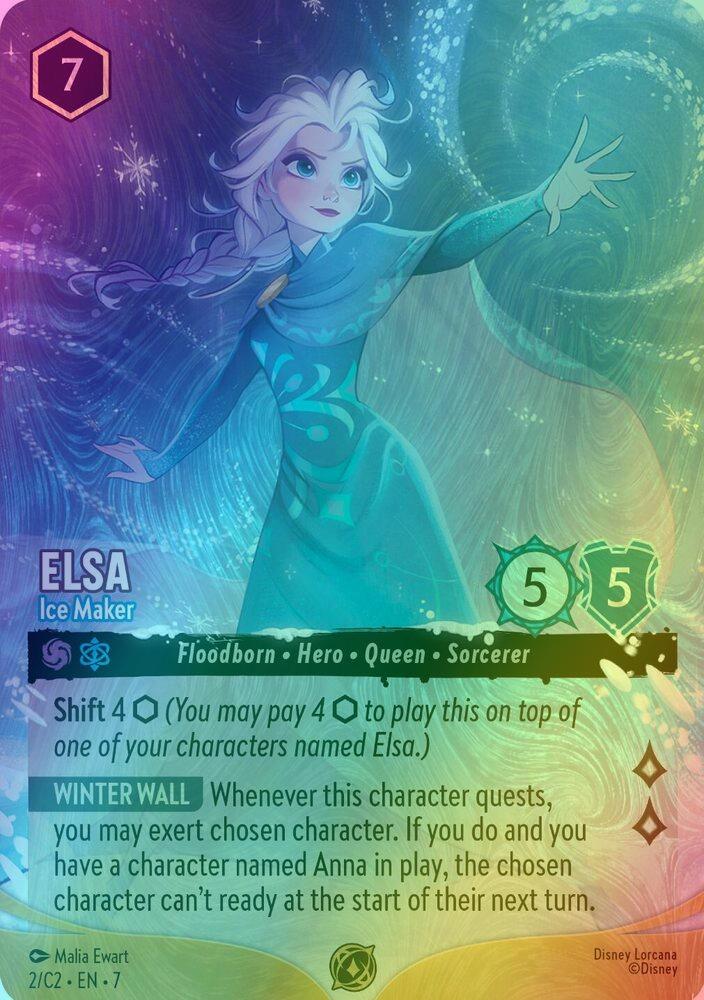 Elsa - Ice Maker - 2/C2 [Disney Lorcana Promo Cards] [Holofoil