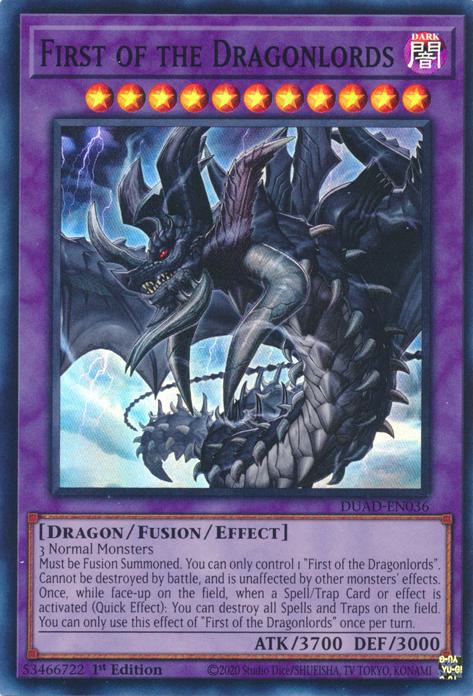 First of the Dragonlords - DUAD-EN036 - Super Rare - 1st Edition