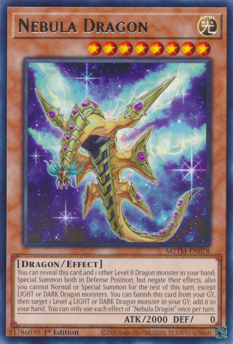 Nebula Dragon - MZTM-EN078 - Rare - 1st Edition