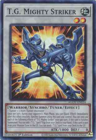 T.G. Mighty Striker - AGOV-EN034 - Super Rare - 1st Edition