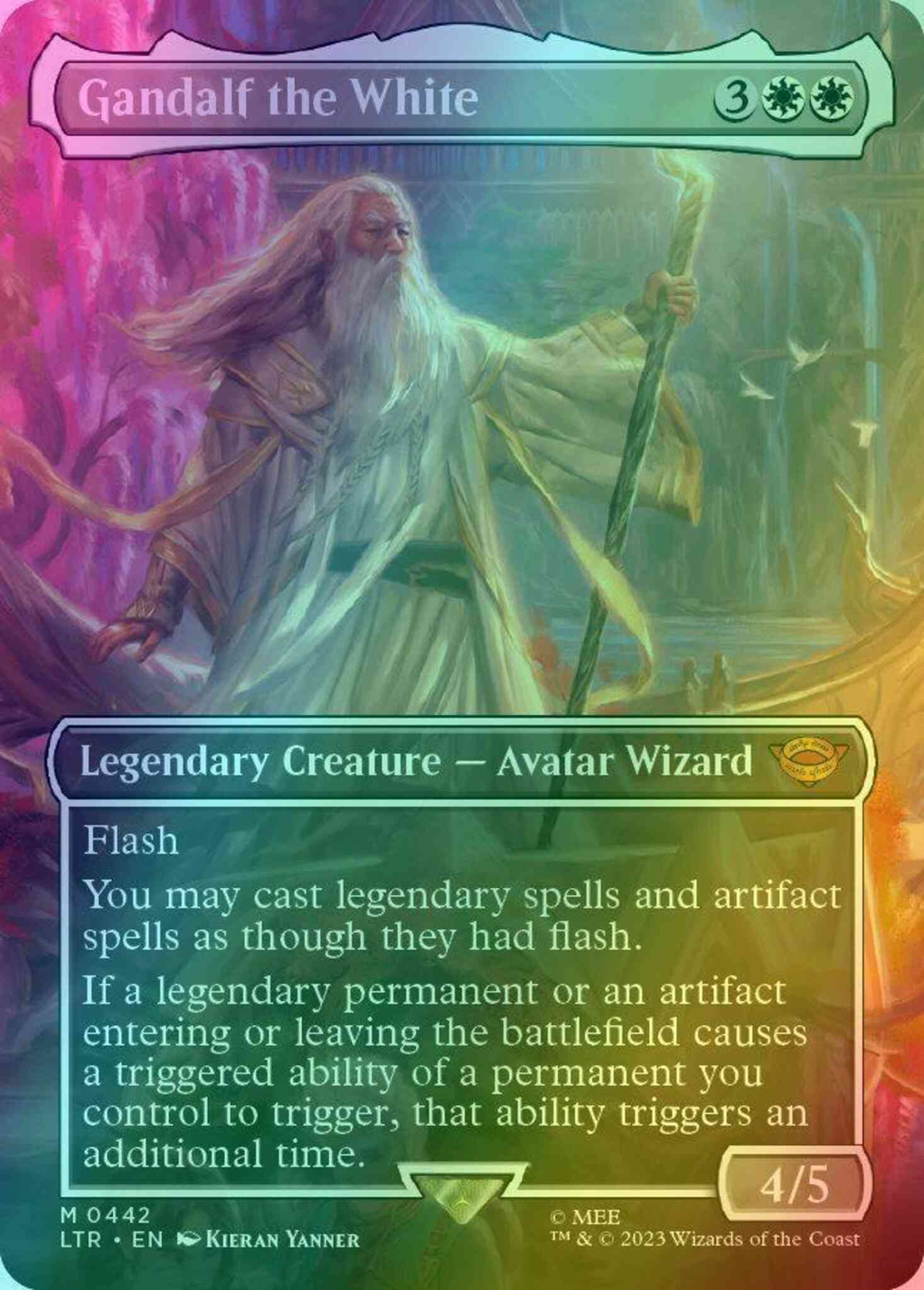 Gandalf the White [442] [Borderless] [The Lord of the Rings: Tales of  Middle-earth] [Foil] – Face to Face Games