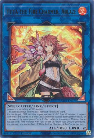 Hiita the Fire Charmer, Ablaze - RA04-EN074 - Ultra Rare - 1st Edition