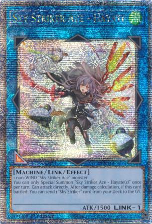 Sky Striker Ace - Hayate - New Art - RA04-EN073 - Quarter Century Secret Rare - 1st Edition