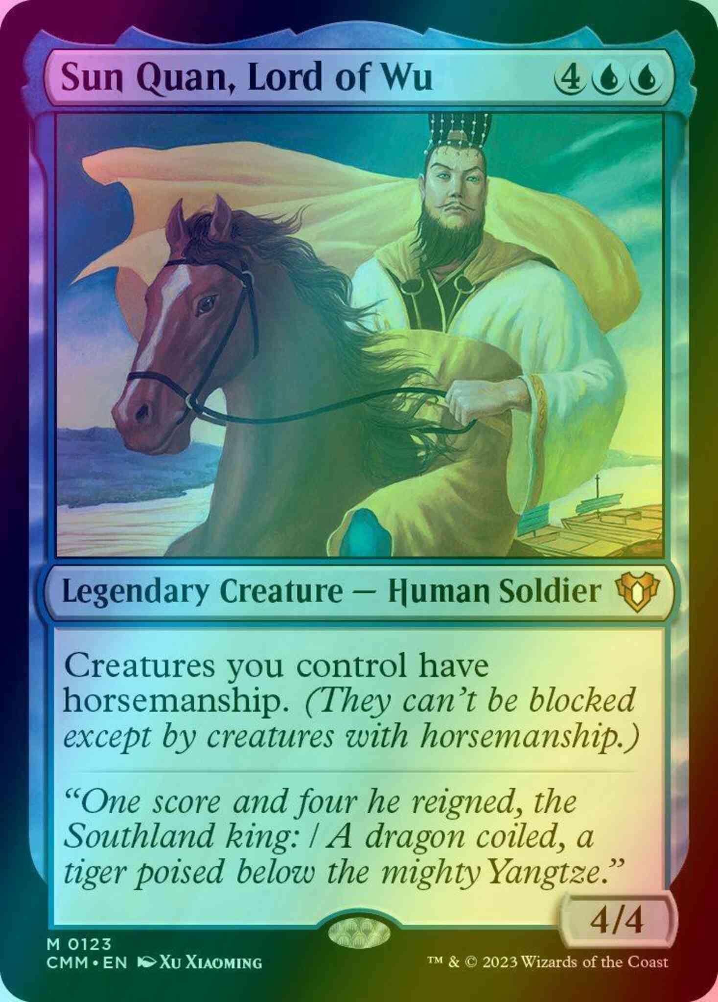 Sun Quan, Lord of Wu [123] [Commander Masters] [Foil] – Face to Face Games