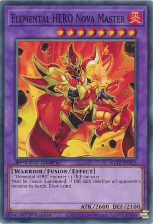 Elemental HERO Nova Master - SGX2-ENA25 - Common - 1st Edition