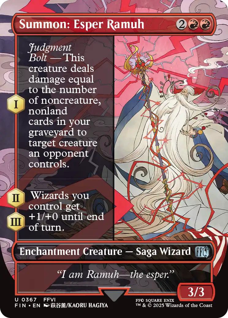 Summon: Esper Ramuh [367] [Borderless] [FINAL FANTASY] [Non-Foil] – Face to  Face Games