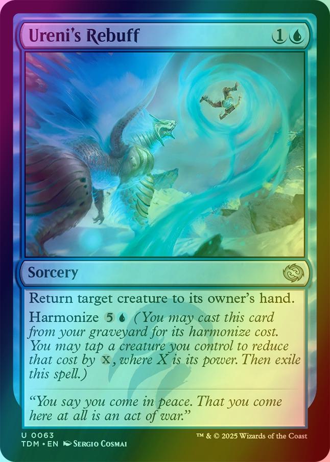 Ureni's Rebuff [63] [Tarkir: Dragonstorm] [Foil] – Face to Face Games