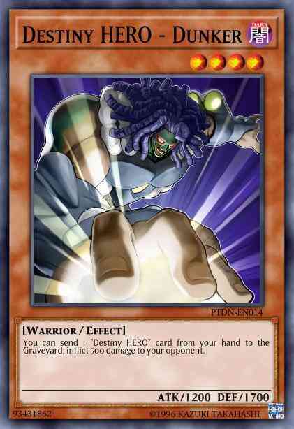 Destiny HERO - Dunker - LCGX-EN135 - Common - 1st Edition
