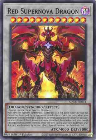 Red Supernova Dragon - SDCK-EN044 - Super Rare - 1st Edition