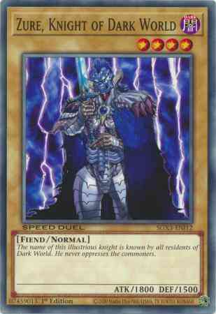 Zure, Knight of Dark World - SGX3-ENI12 - Common - 1st Edition