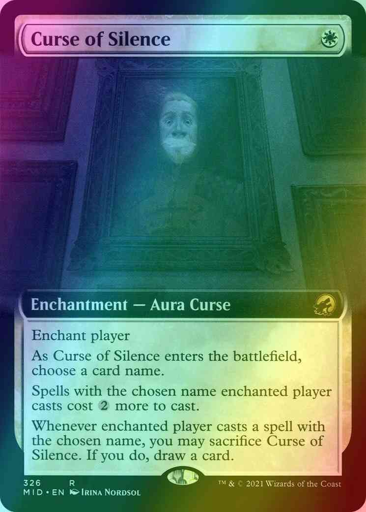 Curse of Silence [326] [Extended Art] [Innistrad: Midnight Hunt] [Foil] –  Face to Face Games
