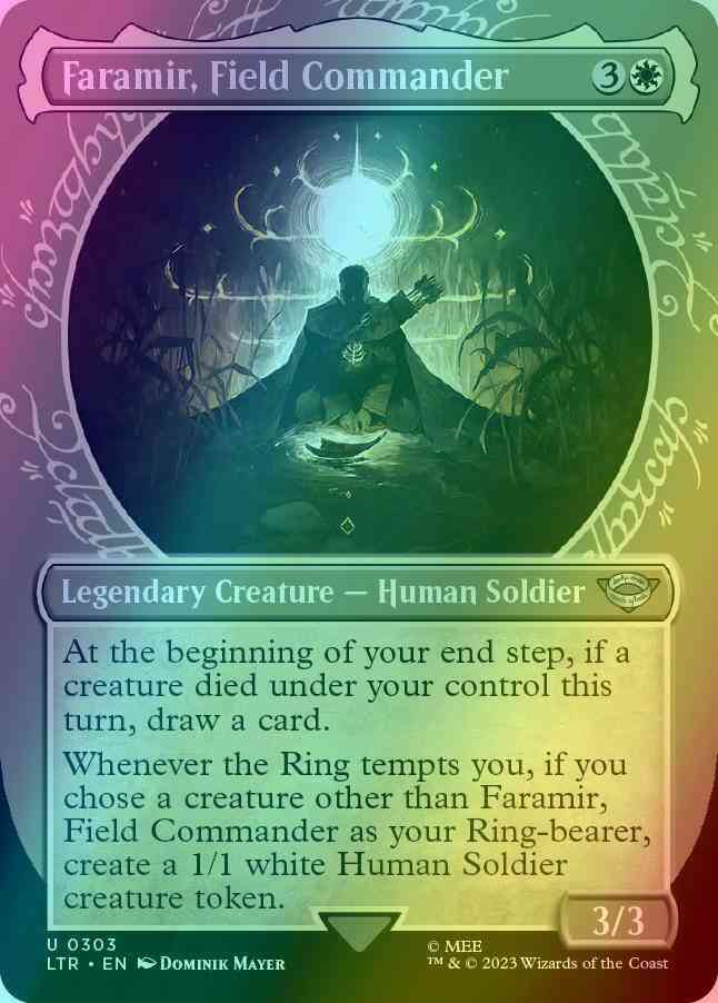 faramir mtg card Faramir, Field Commander [303] [Ring Showcase] [The Lord of the Rings:  Tales of Middle-earth] [Foil] – Face to Face Games